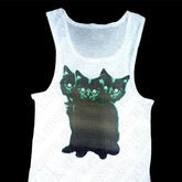 Bxoxo Gothic hip hop punk Y2K emo girls summer harajuku women's tank top geometric pattern print rock Streetwear Grunge women crop top